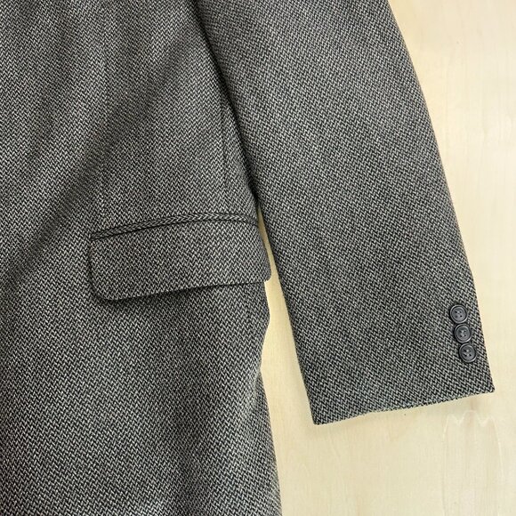 Croft & Barrow Men's Lambswool Blazer Suit Gray 46R Made in South Africa - Picture 6 of 11